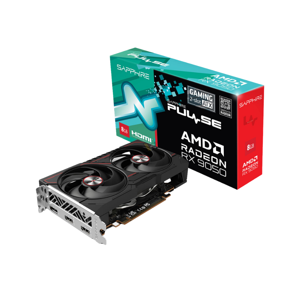 Sapphire Pulse RX 9050 Gaming 8GB Dual SPR-11363-01-20G Radeon Graphic Cards HDMI / DP