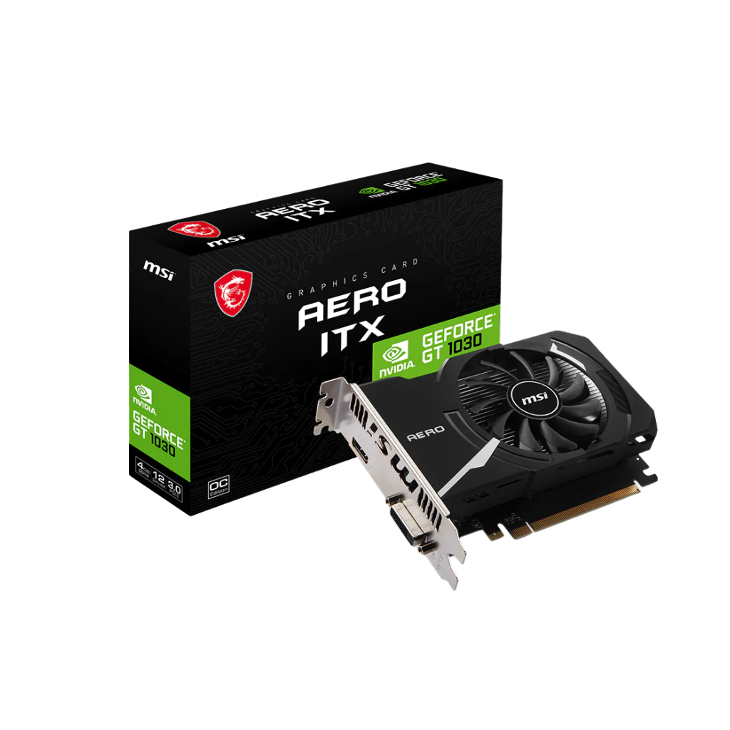MSI GT 1030 AERO 4GD4 OC ITX Graphics Card 912-V812-210