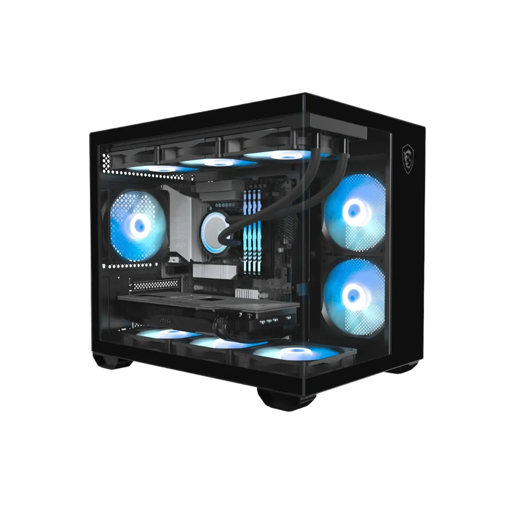 MSI Pro PANO M120L Mini Tower mATX Black PC Case