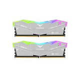 TeamGroup T-Force Delta RGB Eco 32GB 2x16GB DDR5 6000MHz CL30-36-36-76 1.35V Gaming Desktop Memory Silver FF2D532G6000HC30DC01