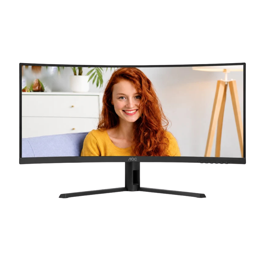 AOC CU34B3E/71 34" VA 120Hz WQHD 3440x1440 GtG / 1ms MPRT Curved Ultrawide Monitor with Tilt Adjustment