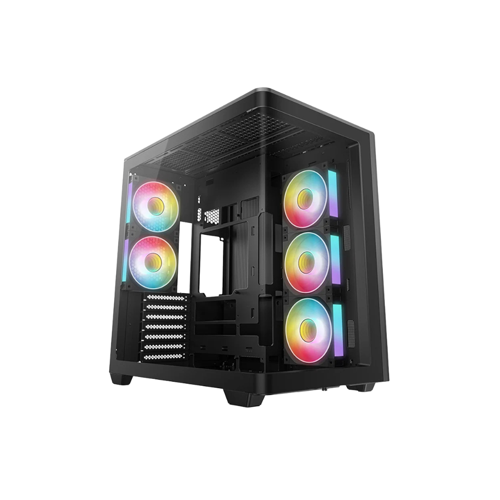 DeepCool CG590U 5F Panoramic Seamless Single-Curve Glass ATX PC Case Black R-CG590U-BKAGA5-G