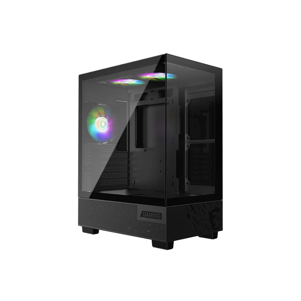 MSI MAG PANO M110A mATX Mid Tower PC Case with 3*120mm ARGB Fan