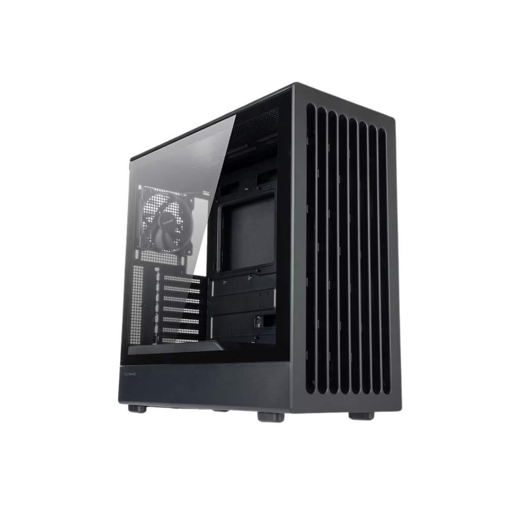 Tecware TITAN Black TG ATX Case + 3*140mm Fans