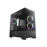 DeepCool CG380U 3F Panoramic Curved Glass M-ATX PC Case Black R-CG380U-BKAGM3-G