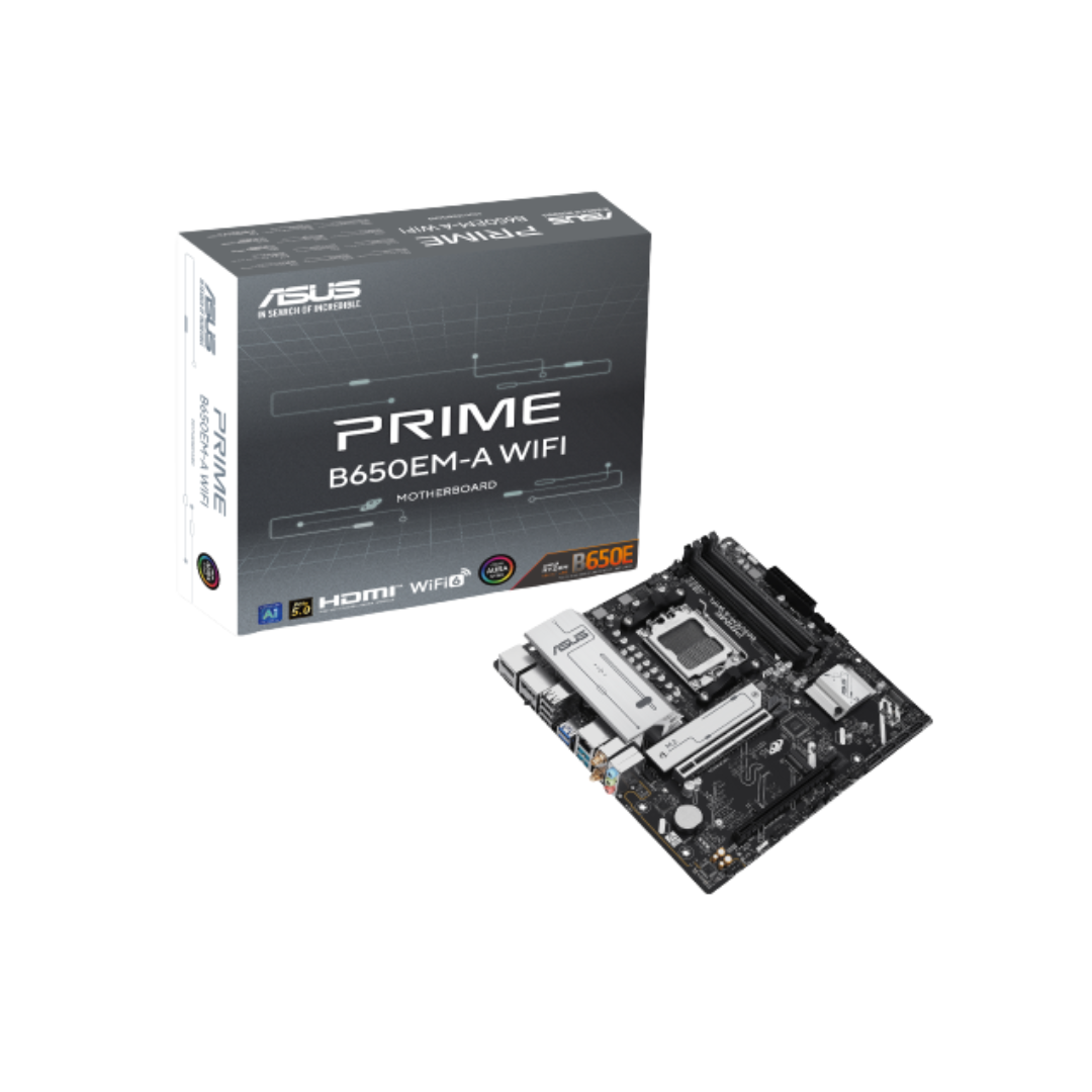 Asus PRIME B650EM-A WiFi DDR5 AM5 Motherboard – DynaQuest PC