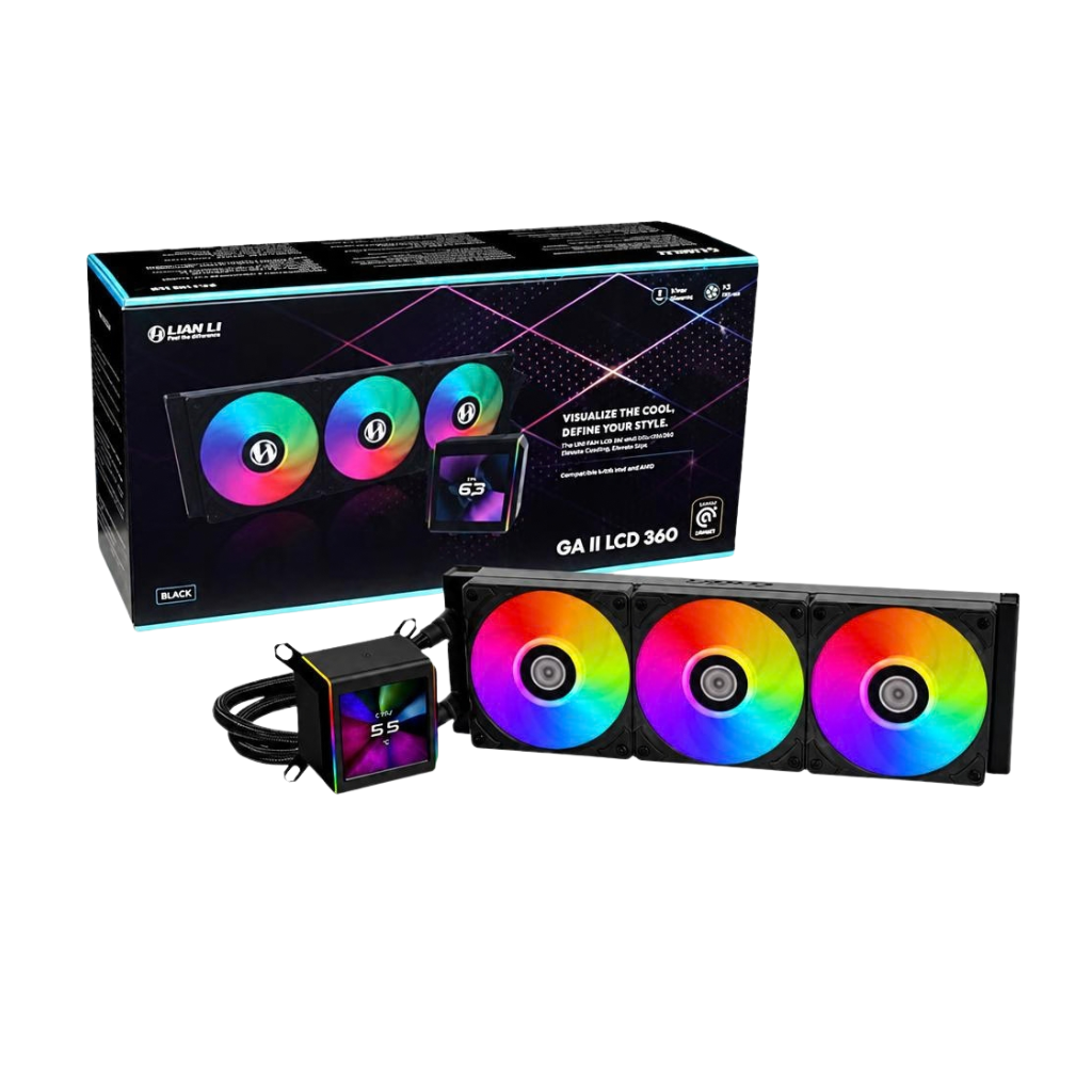 Lian Li Galahad II LCD 360mm Black GA2ALCD36B Liquid / Water Cooling