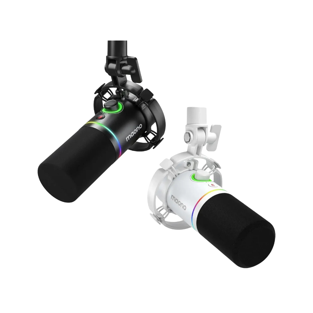 Maono PD200X USB/XLR Podcast Dynamic Microphone (Black/White)