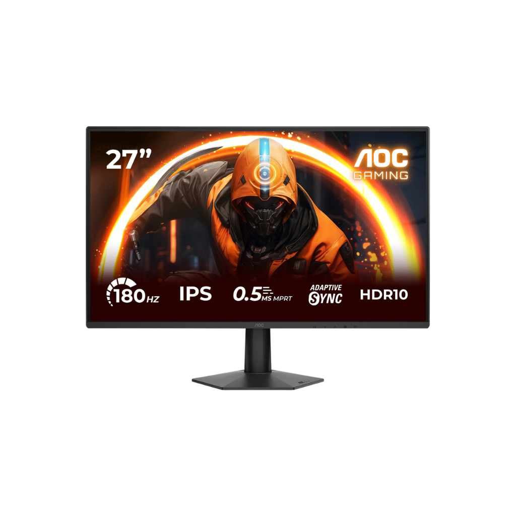 AOC 27G50F 27" IPS 180Hz (OC, 144Hz) Native FHD 1920x1080 4ms GTG 0.5ms MPRT Gaming Monitor with Tilt Adjustment