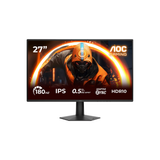 AOC 27G50F 27" IPS 180Hz (OC, 144Hz) Native FHD 1920x1080 4ms GTG 0.5ms MPRT Gaming Monitor with Tilt Adjustment
