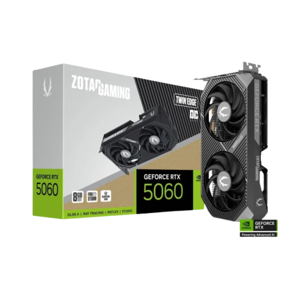 Zotac RTX 5060 Twin Edge OC 8GB GDDR7 Graphics Card ZT-B50600H-10M