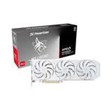 PowerColor Hellhound RX 9060 XT OC 16GB White GDDR6 Graphics Card Spectral White RX9060XT 16G-L/OC/WHITE