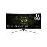 MSI MAG 345CQRF E20 34" Curved VA 200Hz UWQHD 3440x1440 0.5ms GTG Rapid Gaming Monitor with Tilt/ Height/ Swivel/ Pivot Adjustment