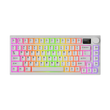 Tecware Spectre Evo 75 WHITE LCD 3-Mode Gaming Keyboard ( Switch: Purple Tactile | Blue Linear )