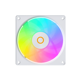 Ocypus Gamma F12 Elite White 120mm Reverse ARGB PWM Transparent Fan GAMMA-F12-WH1AM01E-GL