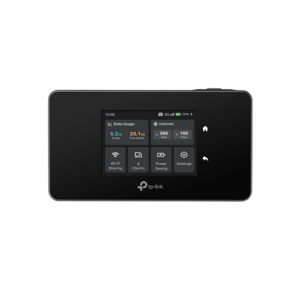 TP-Link M8550 Portable 5G Mobile Wi-Fi Tri-Band 6E Hotspot Router with Touch Screen Dual Mode VPN