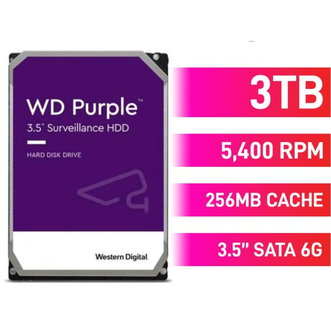 Western Digital WD Purple 3TB WD33PURZ (Surveillance) Hard Drive