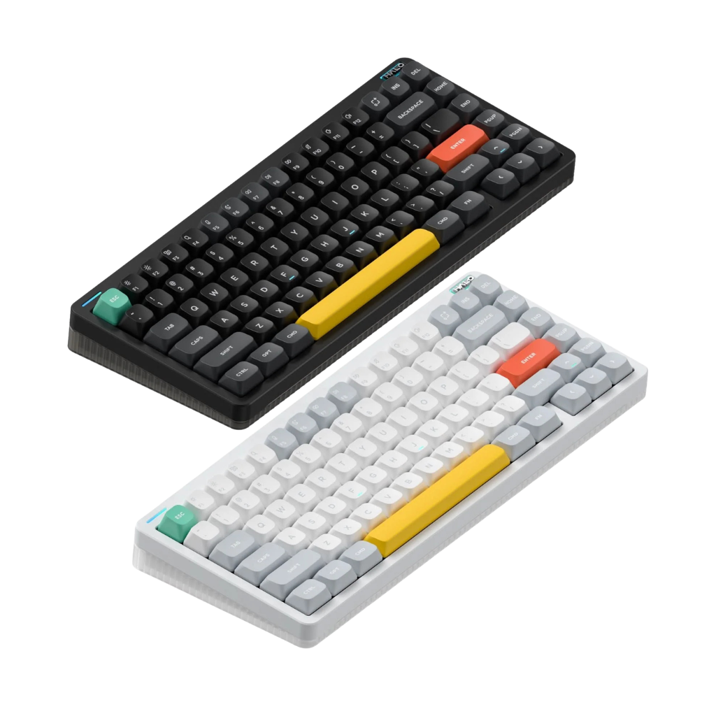 Nuphy Halo75 V2 | Blush Keyboard ( Black / White )