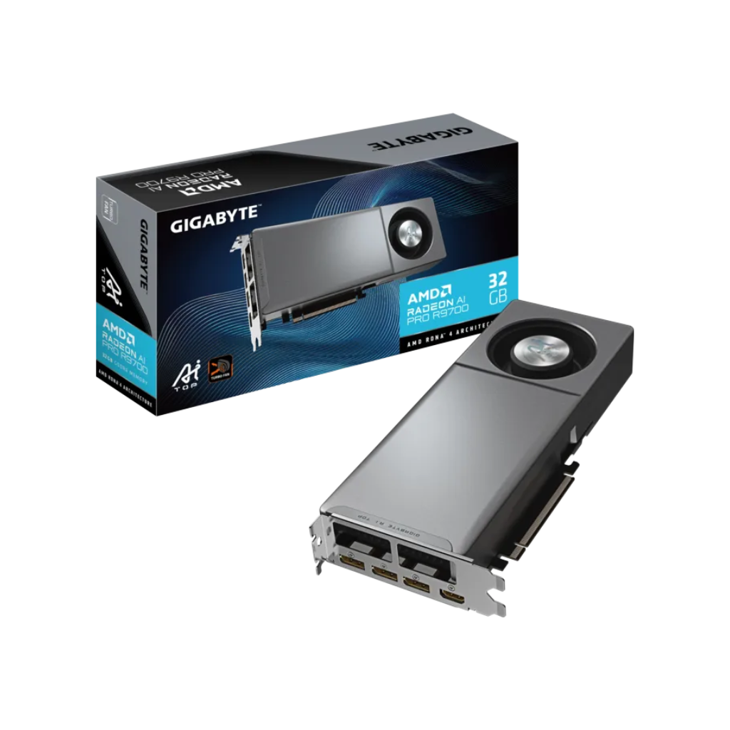 Gigabyate RADEON AI PRO R9700 AI TOP 32G GV-R9700AI-TOP-32GD Graphics Card
