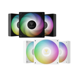 Gamdias Notus M1-1203 ARGB TRIO 120mm PWM Fan with Swappable Blade ( Black | White )