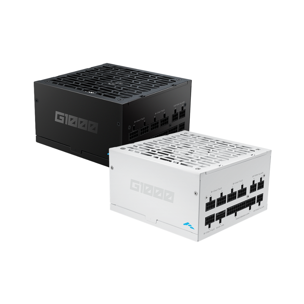 Sama G1000 Gold 1000W 80+ ATX 3.1 PCIe 5.1 Ready Fully Modular Power Supply with Braided Pattern Cables ( Black G1000-BKGFF001-US | White G1000-WHGFF001-US )
