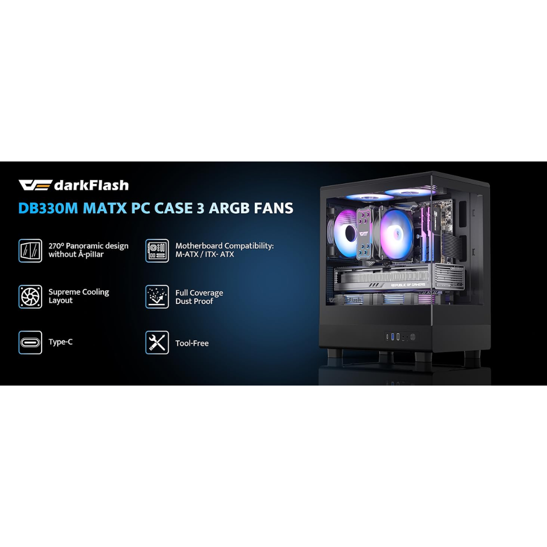 Darkflash DB330M mATX PC Case