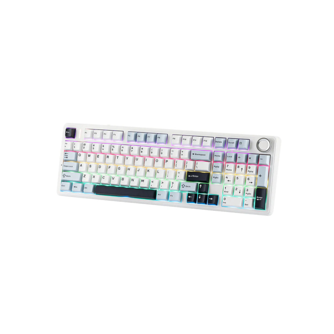 Aula F99 Pro Tri-Mode 96% 100-Key Gasket-Mounted Mechanical Keyboard with Knob (Vector Switch) (Comic)