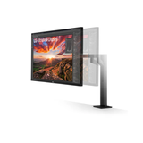 LG 32UN880K-B 31.5" IPS 60Hz 4K UHD 3840x2160 5ms GTG Ergo USB-C Monitor With C-Clamp, Tilt, Height, Swivel, Pivot Adjustment