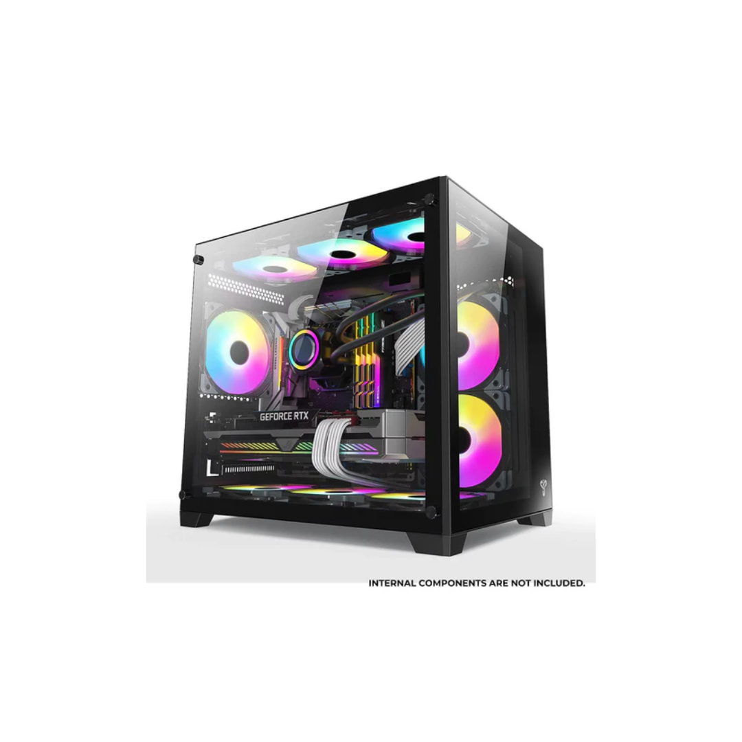 Trendsonic OLAF OL31M Dual Chamber mATX Case w/ 3x120mm Fan