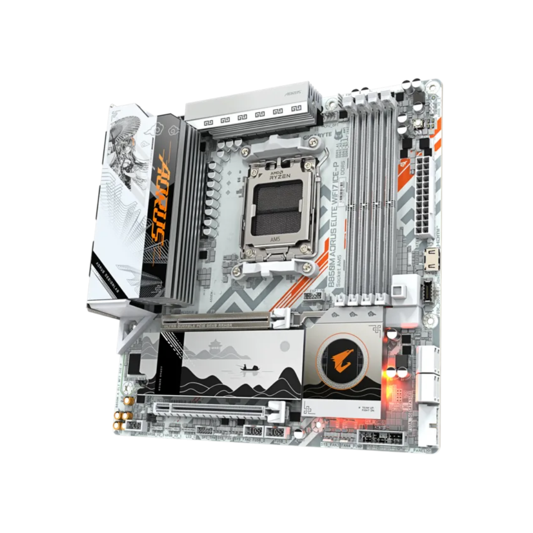 Gigabyte B850M AORUS ELITE WIFI7 ICE-P DDR5 AM5 Motherboard