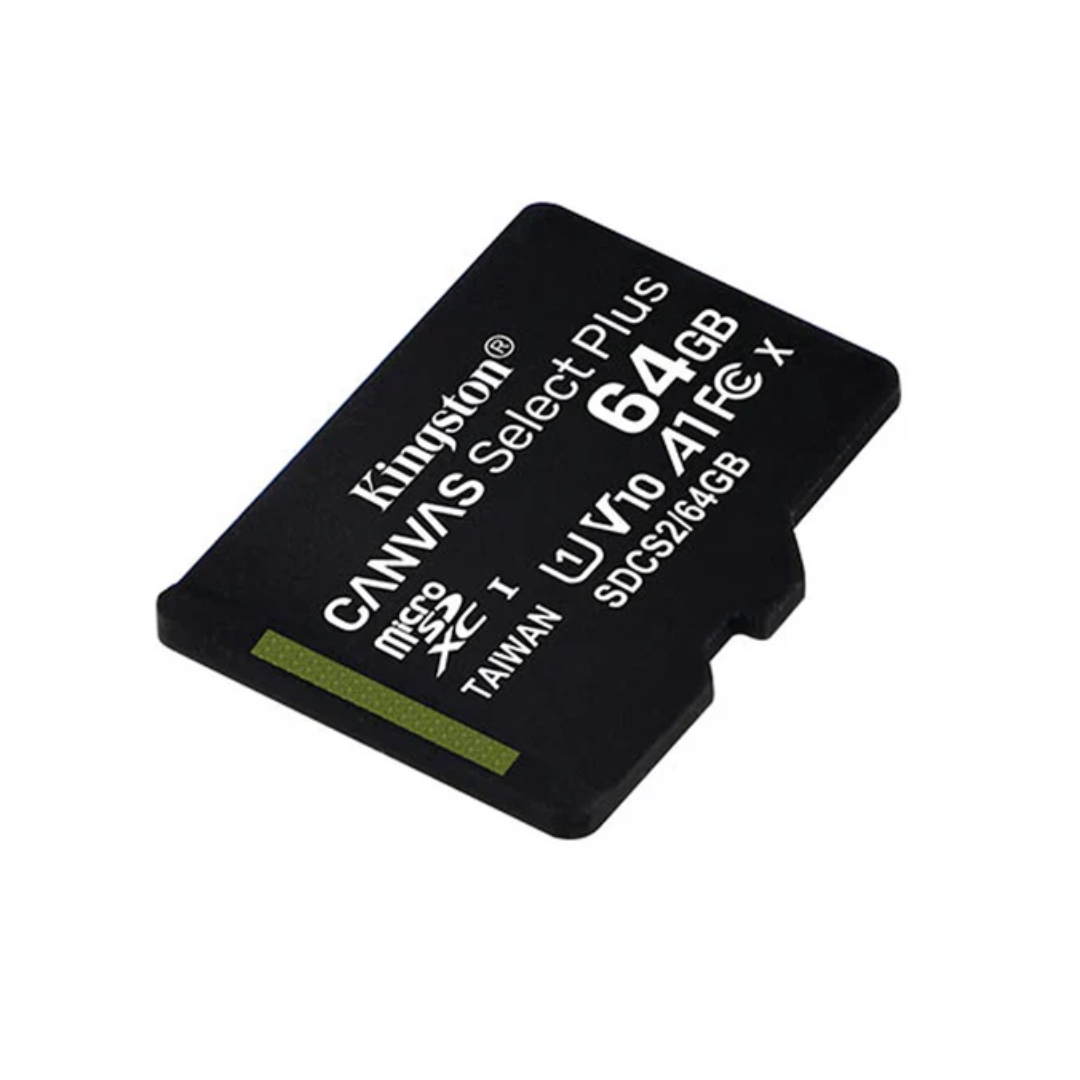Kingston SDCS3/64GB Canvas Select Plus 64GB 100mb/s MicroSD Memory Card with Android A1 Performance Class