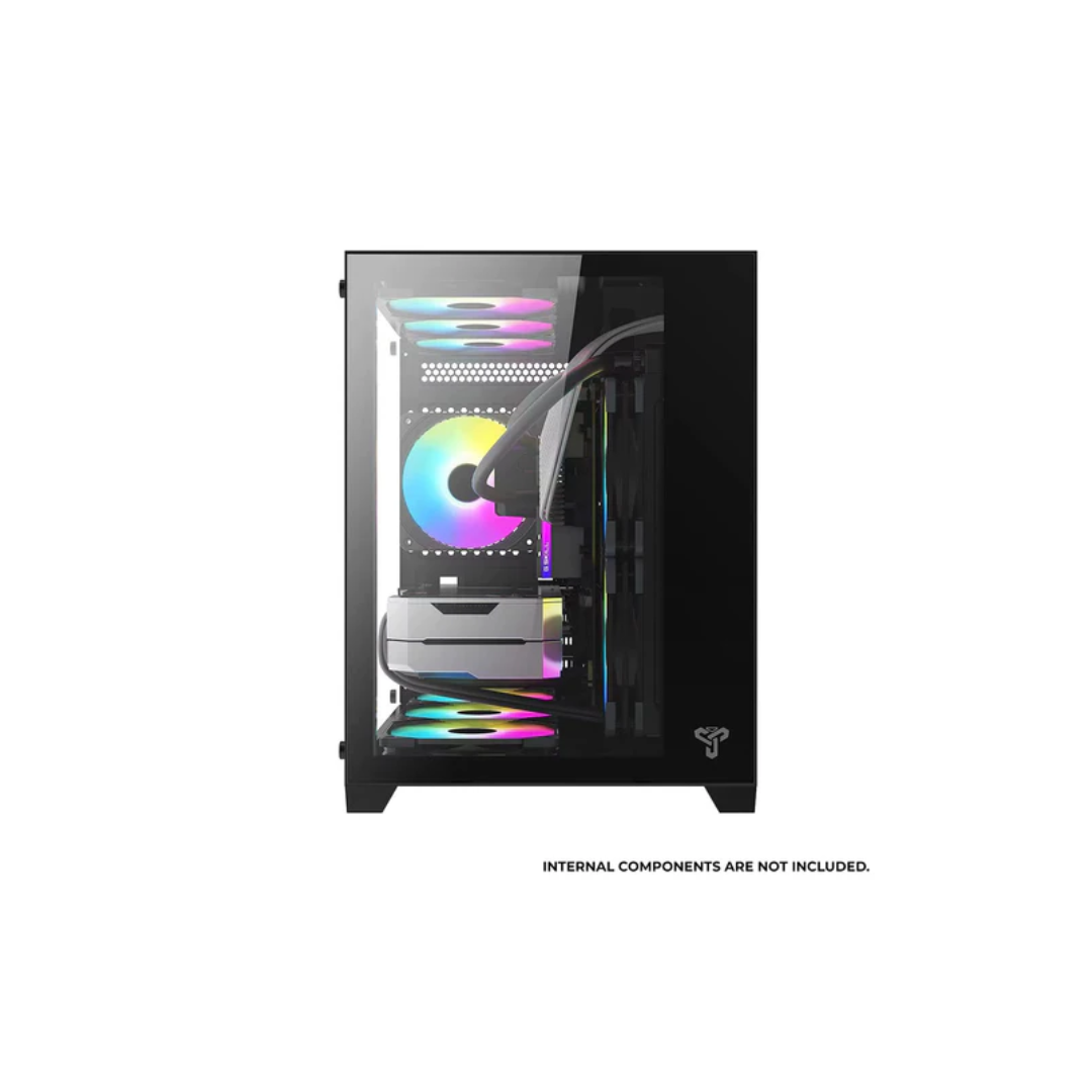 Trendsonic OLAF OL31M Dual Chamber mATX Case w/ 3x120mm Fan – DynaQuest PC