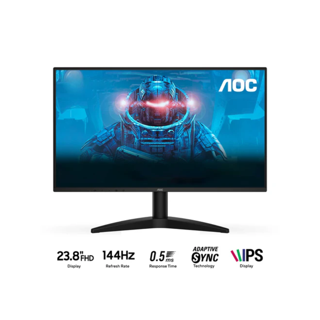 AOC 24B36X 23.8″ IPS 144Hz FHD 1920×1080 0.5ms Adaptive Sync Monitor ...