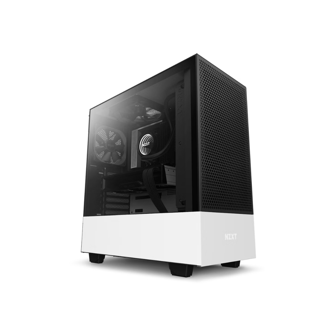 NZXT H510 Flow White ATX TG Mid Tower (2X120mm) Casing CA-H52FW-01