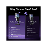 Maono DM40 Pro S Wireless RGB Condenser Gaming Desktop Microphone with Boom Arm