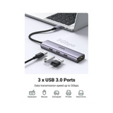 UGREEN USB-C TO 3Port USB3.0 Hub w/ Ethernet CM475/60600