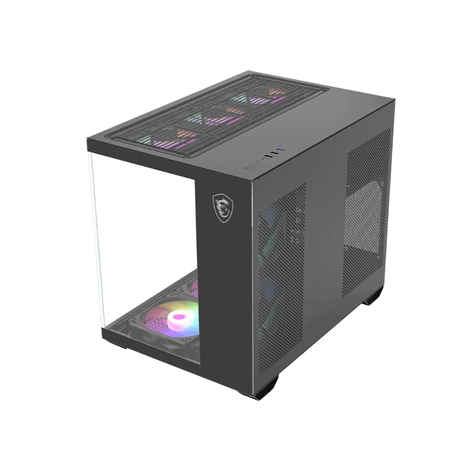 MSI Pro PANO M120L Mini Tower mATX Black PC Case