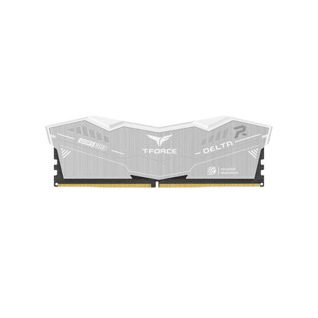 TeamGroup T-Force Delta RGB Eco 32GB 2x16GB DDR5 6000MHz CL30-36-36-76 1.35V Gaming Desktop Memory Silver FF2D532G6000HC30DC01