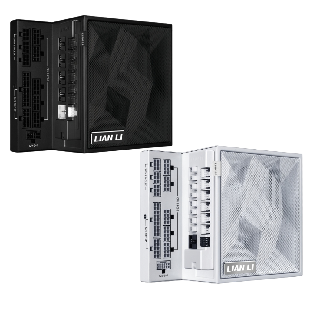 Lian Li EG1000C Edge V2 GOLD 1000W w/ Hub ATX 3.1 PCIe 5.1 Power Supply ( Black G9P.EG1000C.BH00.US | White G9P.EG1000C.WH00.US)