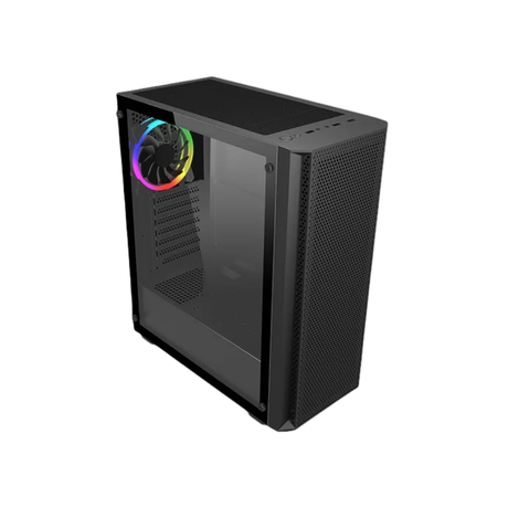 Trendsonic Breeze BR15A Mesh Front/TG Side Panel ATX PC Case with 4x120mm Fan