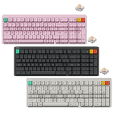 Nuphy Node100 Low-Profile | Blush Nano Keyboard ( Gray / White / Pink )