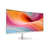 MSI Pro MP341CQW E12 34" VA 120Hz UWQHD 3440x1440 1ms MPRT/4ms GTG Business & Productivity WHITE Monitor with Tilt Adjustment