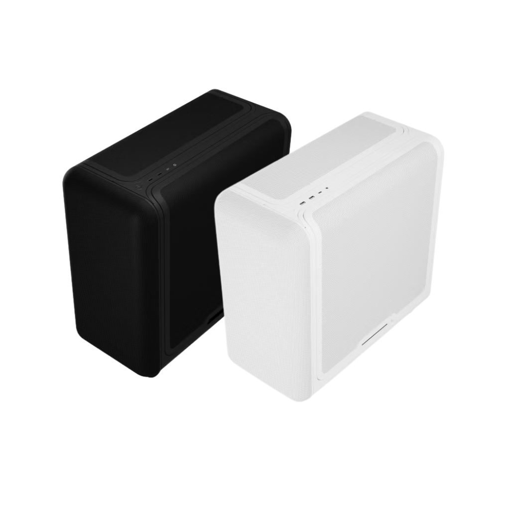 Hyte X50 Air Full-Coverage Micro-Mesh ATX Mid-Tower Modern Performance PC Case (Pitch Black | Snow White)