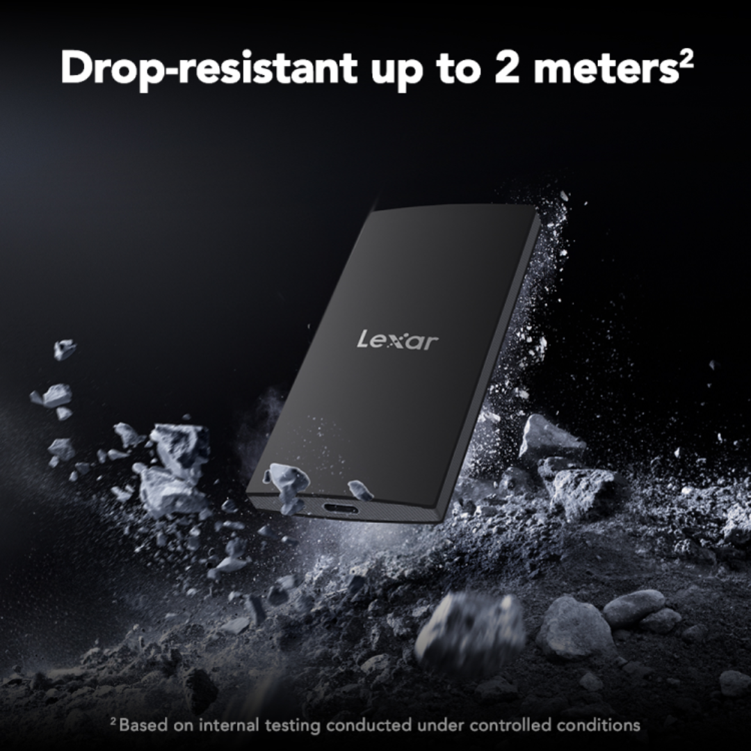 Lexar SL300 1TB USB 3.2 Gen 2 Type-C Portable SSD - Up To 1050MB/s Read & 1000MB/s Write LSL300001T-RNBNG