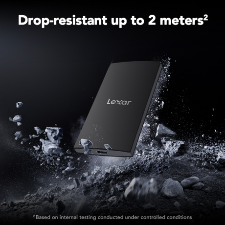 Lexar SL300 1TB USB 3.2 Gen 2 Type-C Portable SSD - Up To 1050MB/s Read & 1000MB/s Write LSL300001T-RNBNG