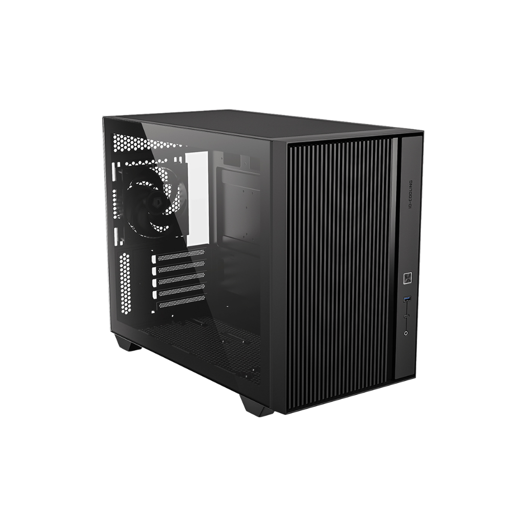 ID Cooling FLOW 500 AIR Black mATX Compact TG Case