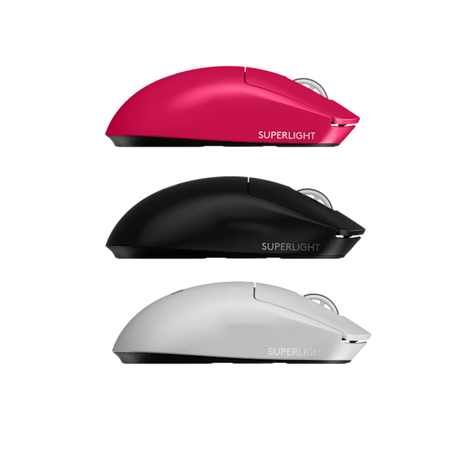 Logitech G Pro X Superlight 2 Lightspeed Wireless Gaming Mouse (Black, White, Magenta)
