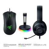 Razer Game On Bundle (DeathAdder Essential + Mouse Bungee Chroma + Kraken X Lite)