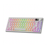 Tecware Spectre Evo 75 WHITE LCD 3-Mode Gaming Keyboard ( Switch: Purple Tactile | Blue Linear )