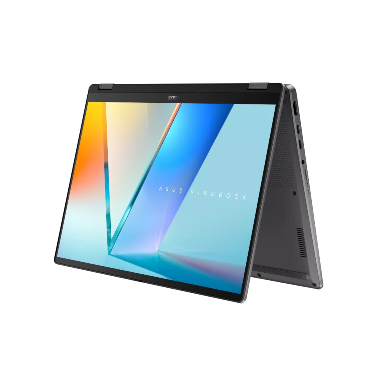 ASUS Vivobook 14 Flip TP3407SA-SG167WSM Laptop (Matte Gray) | 14" WUXGA 1920x1200 OLED | Core Ultra 5 226V | 16GB RAM | 512GB SSD | Intel Arc Graphics | Windows 11 Home | MS Office Home 2024 + MS 365 Basic | ASUS Backpack